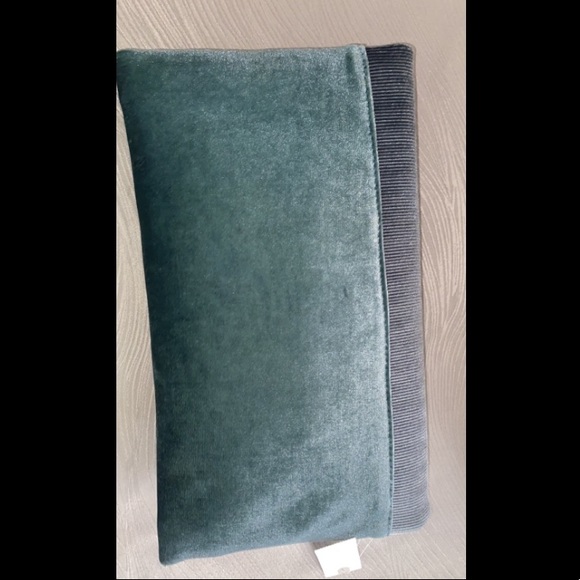 Blue Anthropologie Velvet Clutch Handbag - Picture 2 of 4